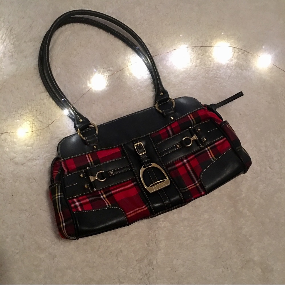 CHAPS Plaid Tote